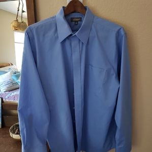 Cornflower blue dress shirt